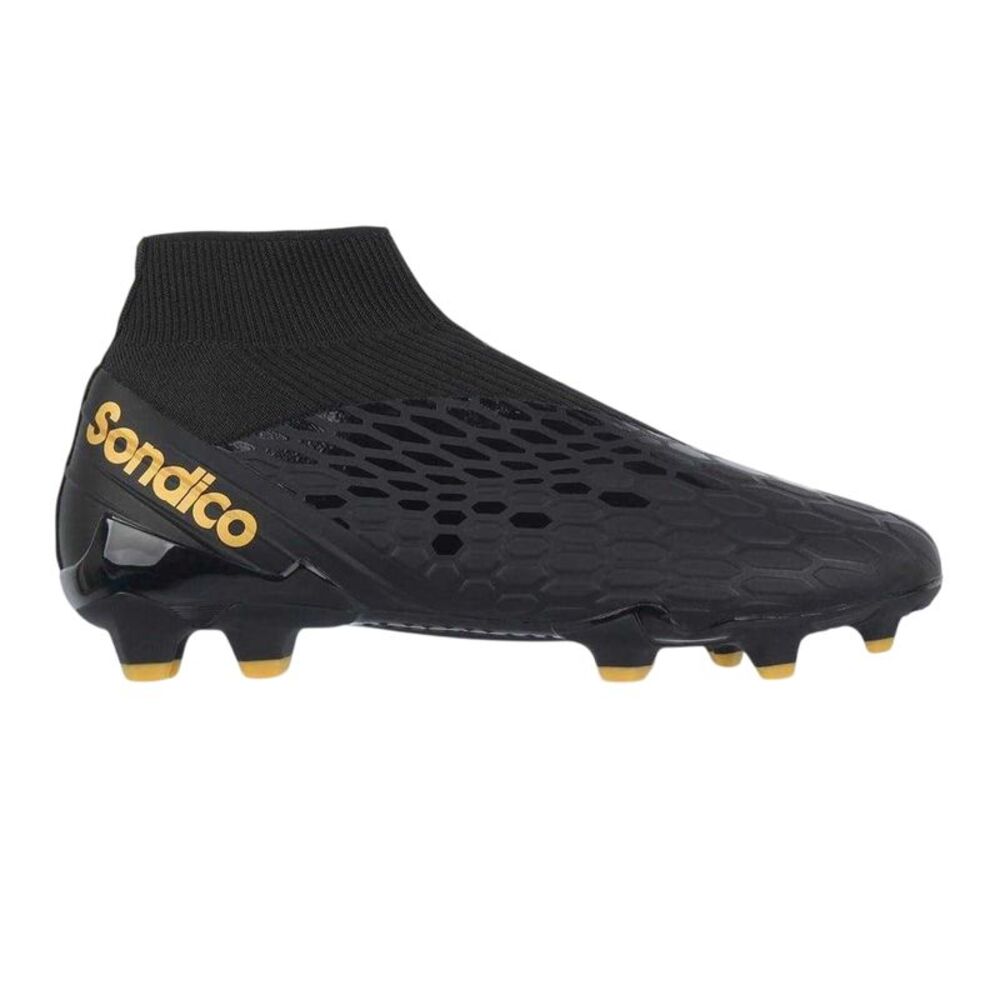 Sondico Mens Blizzard Hexagon Firm Ground Football Boots / Black/Gold